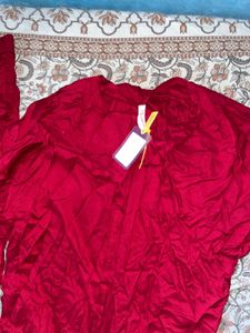 Maroon co ord Set with Pants
