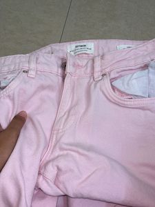 Pink cute Jeans aesthetic