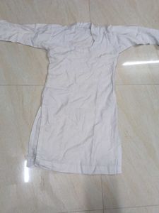 White Cotton Kurta