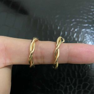 Chic Twisted Hoop Earrings