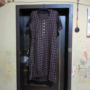 Chic Checked Kurta Set