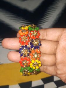 Boho Beaded Bangle Set