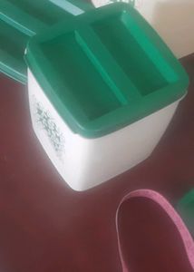 Vintage Canister Set - Opaque Plastic