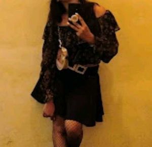 Classic Black A-Line mini Skirt