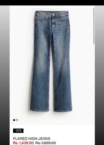 Women's Flared Blue Denim Jeans