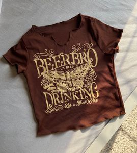 Urbanic - Brown Beer Bro Graphic Tee[Size - S]
