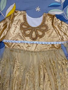 Elegant Golden Ethnic Gown