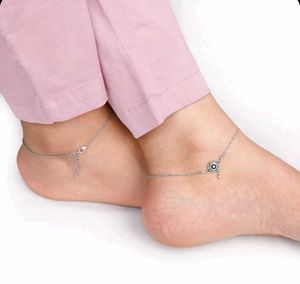 price drop 📉Oxidized Silver boho Anklet(1 unit)