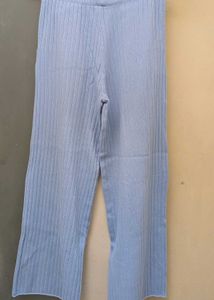 Comfortable Ribbed Wide-Leg Pants
