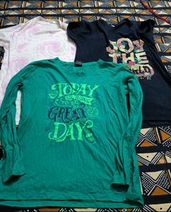 Bundle of 3 Graphic Long Sleeve Tees