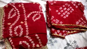 Cotton Bandhani Dupatta Combo