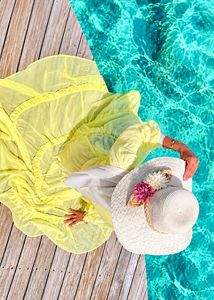Butter yellow Flowy Maxi Dress