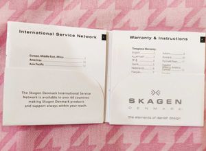 Original Skagen Watch Box With Warranty Card