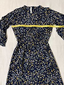 Maxi Navy Floral Dress