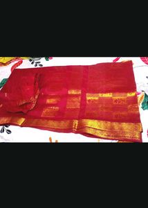 Red Saree With Blouse