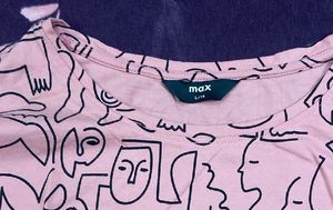 max baby pink Top