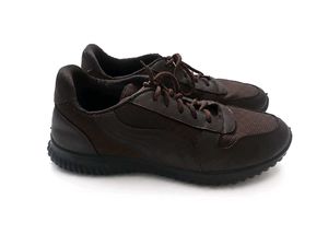 Brown Leather Casual Sneakers