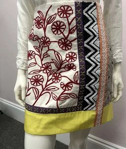 Anthropologie Leifnotes Embroidered Skirt