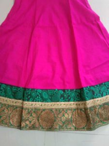 Elegant Pink Anarkali Kurta Set