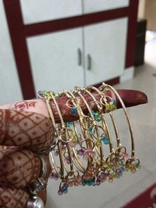 Colorful Beaded Bangle Set