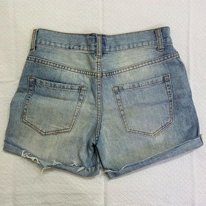 Forever 21 Distressed Light Wash Denim shorts