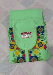 Light Green Kurta Set with chiffon dupatta