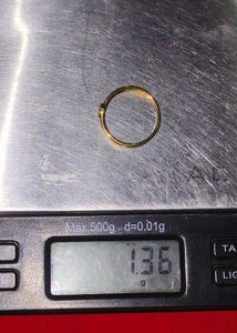 pure gold 18 carat ring