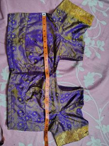 Designer Brocade Blouse Lavender colour