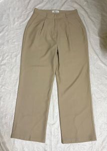 High-Waisted Wide-Leg Trousers