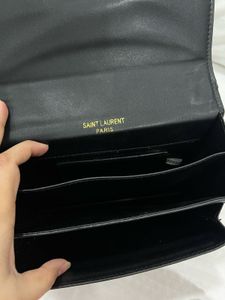 Ysl Black Leather Shoulder Bag