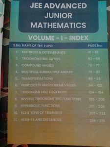Vol-01 Class 11 Math JEE Advanced Book