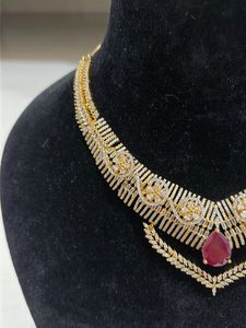 Brand new Stunning Ruby &amp; Diamond Jewellery Set