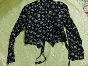 Korean Hanbok inspired Floral Print Top