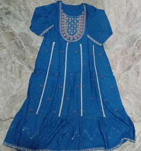Anarkali Printed Rayon Set
