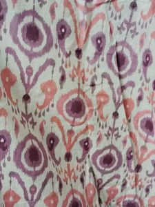 125.Pink &amp; Purple Ikat Print Kurta