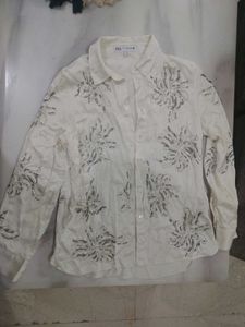 zara beads shirt/ blouse