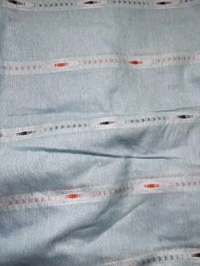 Stylish Blue Kurta Set with Striped Pants