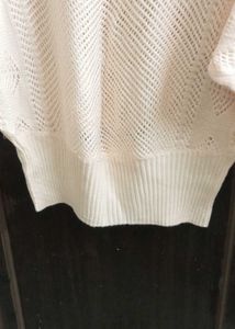 Peach Knit Dolman Top