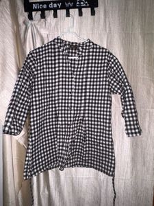 Checkered Button-Down Shirt