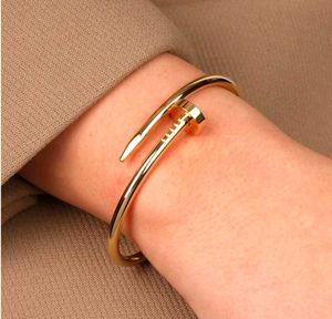 Gold-Toned Nail Bangle