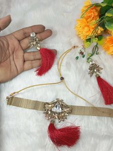 multi designer antic  lock silk handmade naick ear