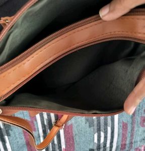 sale on Stylish Textured Brown sling Bag