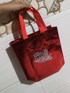 Shiny Red Tote Bag