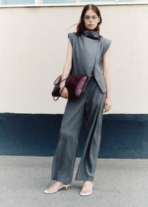 Chic Pinstripe Wide-Leg Pants
