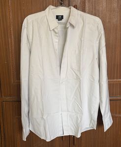H&amp;M Men's White Button-Up Shirt