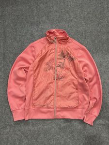 Pink Floral Zip-Up Jacket