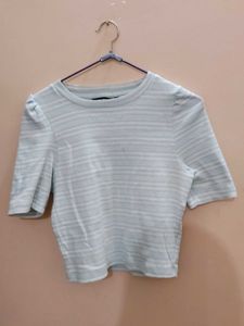 Zudio Light Blue crop top
