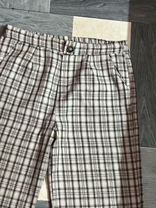 Plaid Wide Leg Pants
