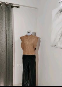 Sleeveless Knit Top - Stylish Layering Piece