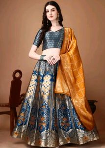 Art Silk Brocade Lehenga Choli